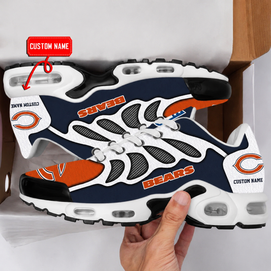 HOT DEAL - NEW CUSTOMIZED NFL26 CCB CHICAGO BEARS AIR MAX PLUS SNEAKERS