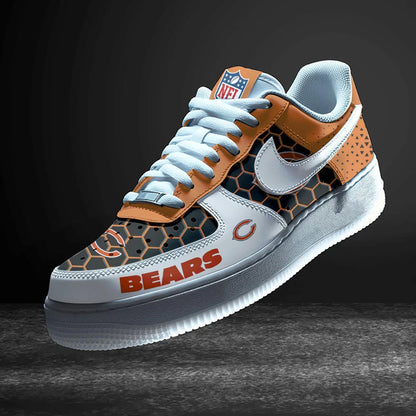 LIMITED EDITION - NEW CUSTOMIZED NFL26 CCB CHICAGO BEARS AF1 SNEAKERS