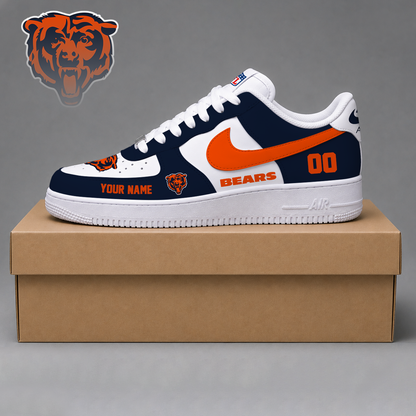 ELITE EDITION - NEW CUSTOMIZED NFL26 CCB CHICAGO BEARS AF1 SHOES