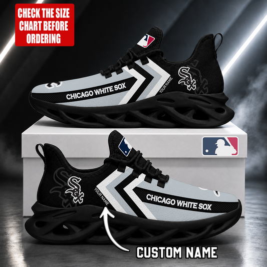 FINAL SALE - NEW CUSTOMIZED MLB26 CWS CHICAGO WHITE SOX MAX SOUL SHOES