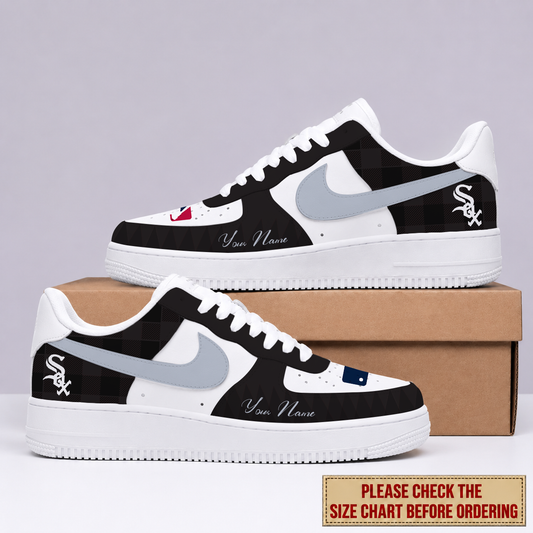 VIRAL EDITION - NEW CUSTOMIZED MLB26 CWS CHICAGO WHITE SOX AF1 SHOES