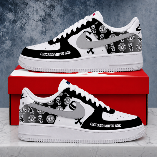 VIRAL EDITION - NEW CUSTOMIZED MLB26 CWS CHICAGO WHITE SOX AF1 SHOES