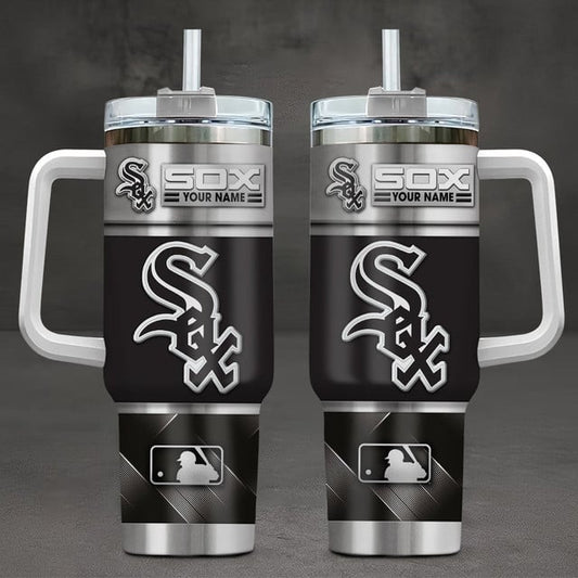 LIMITED EDITION - NEW CUSTOMIZED MLB26 CWS CHICAGO WHITE SOX TUMBLER CUP