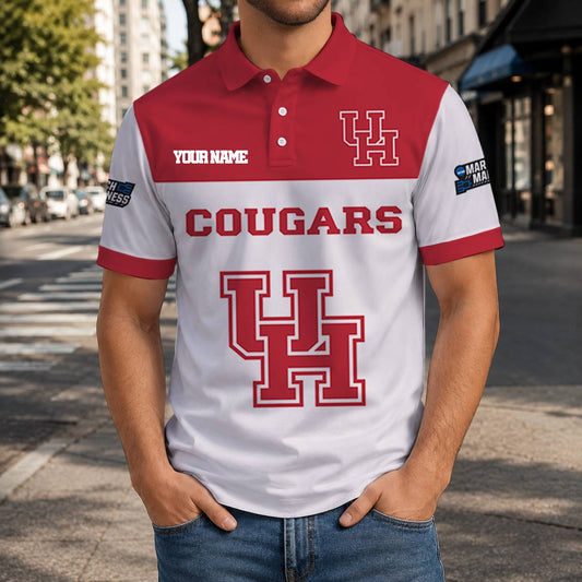 MEGA SALE - NEW CUSTOMIZED NCAA MAM26 HOC HOUSTON COUGARS T-SHIRT, POLO SHIRT, ZIP POLO SHIRT, SWEATSHIRT, HOODIE & ZIP HOODIE