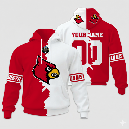 MEGA SALE - NEW CUSTOMIZED COLLEGE WORLD SERIES NCAA26 LOUISVILLE CARDINALS UNISEX HOODIE & ZIP HOODIE