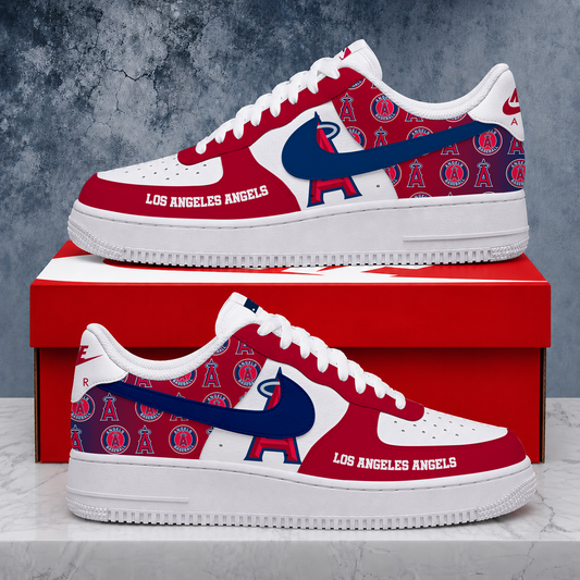 VIRAL EDITION - NEW CUSTOMIZED MLB27 LAA LOS ANGELES ANGELS AF1 SHOES