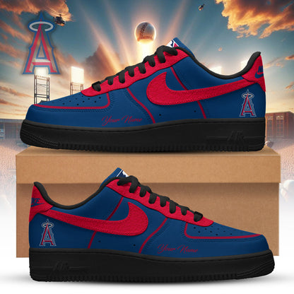 LIMITED EDITION - NEW CUSTOMIZED MLB27 LAA LOS ANGELES ANGELS AF1 SNEAKERS