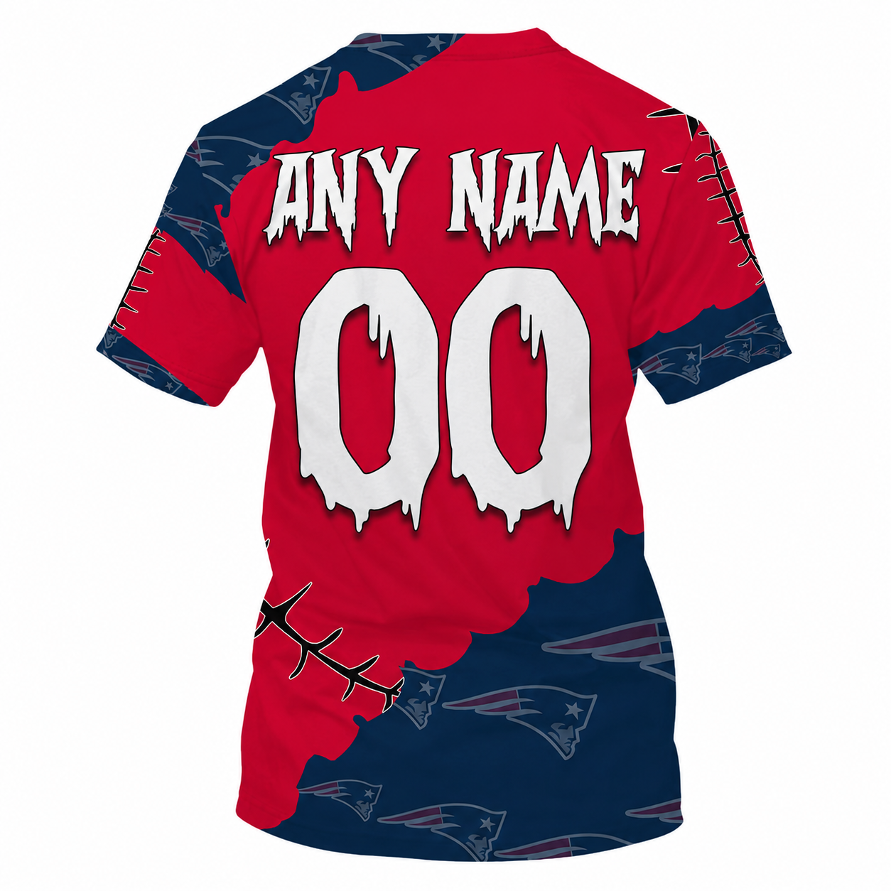 SPECIAL EDITION - NEW CUSTOMIZED NFL27 NEP NEW ENGLAND PATRIOTS HALLOWEEN SKULL APPAREL FOR FANS