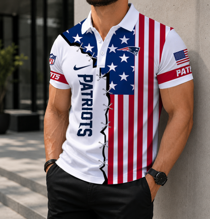 LIMITED EDITION - NEW CUSTOMIZED NFL27 NEP NEW ENGLAND PATRIOTS POLO SHIRT, ZIP POLO SHIRT & T-SHIRTS