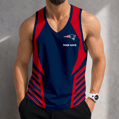 LIMITED EDITION - NEW CUSTOMIZED NFL27 NEP NEW ENGLAND PATRIOTS TANK TOP
