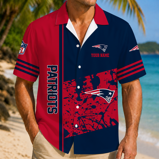 FINAL SALE - NEW CUSTOMIZED NFL27 NEP NEW ENGLAND PATRIOTS UNISEX HAWAIIAN SHIRT