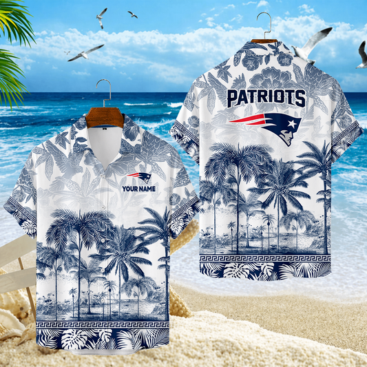 LIMITED EDITION - NEW CUSTOMIZED NFL27 NEP NEW ENGLAND PATRIOTS UNISEX HAWAIIAN SHIRT