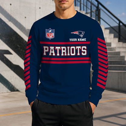 FINAL SALE - NEW CUSTOMIZED NFL27 NEP NEW ENGLAND PATRIOTS UNISEX SWEATSHIRT