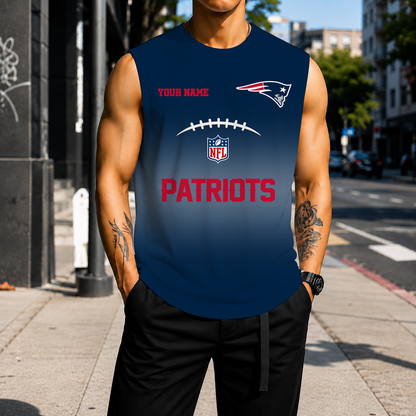 VIRAL EDITION - NEW CUSTOMIZED NFL27 NEP NEW ENGLAND PATRIOTS MEN'S GYM SHIRT