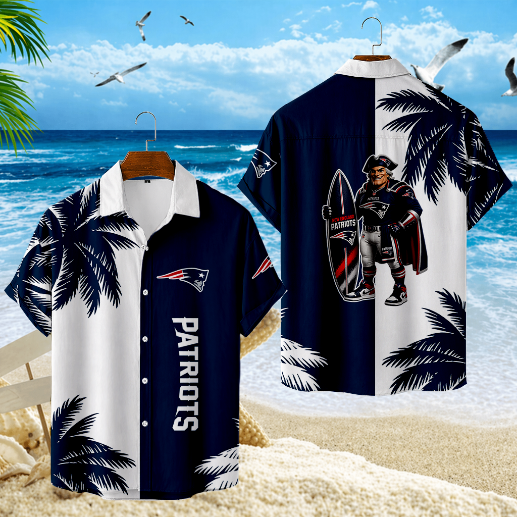 LIMITED EDITION - NEW CUSTOMIZED NFL27 NEP NEW ENGLAND PATRIOTS UNISEX HAWAIIAN SHIRT