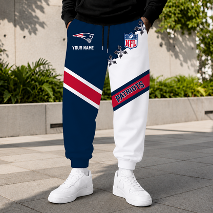 FLASH SALE - NEW CUSTOMIZED NFL27 NEP NEW ENGLAND PATRIOTS SWEATPANTS
