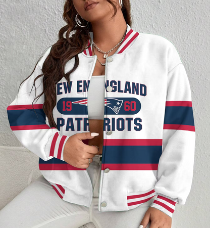 FINAL SALE - NEW CUSTOMIZED NFL27 NEP NEW ENGLAND PATRIOTS SATIN VARSITY & BASEBALL JACKET
