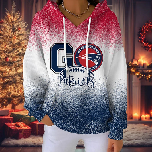 SPECIAL EDITION - NEW CUSTOMIZED NFL27 NEP NEW ENGLAND PATRIOTS RIBBED HOODIE & SWEATSHIRT
