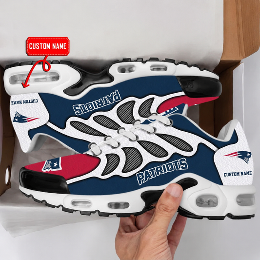 HOT DEAL - NEW CUSTOMIZED NFL27 NEP NEW ENGLAND PATRIOTS AIR MAX PLUS SNEAKERS