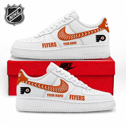LIMITED EDITION - NEW CUSTOMIZED NHL27 PPF PHILADELPHIA FLYERS AF1 SNEAKERS