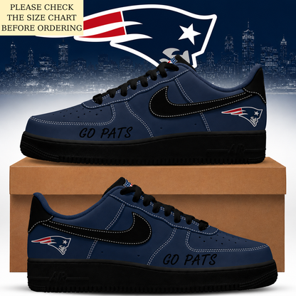 HOT DEAL - NEW CUSTOMIZED NFL27 NEP NEW ENGLAND PATRIOTS AF1 SHOES