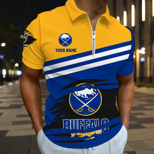 VIRAL EDITION - NEW CUSTOMIZED NHL28 BFS BUFFALO SABRES T-SHIRT, POLO SHIRT, ZIP POLO SHIRT, SWEATSHIRT, HOODIE & ZIP HOODIE