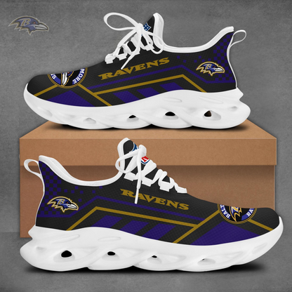 LIMITED EDITION - NEW CUSTOMIZED NFL28 BTR BALTIMORE RAVENS MAX SOUL SHOES