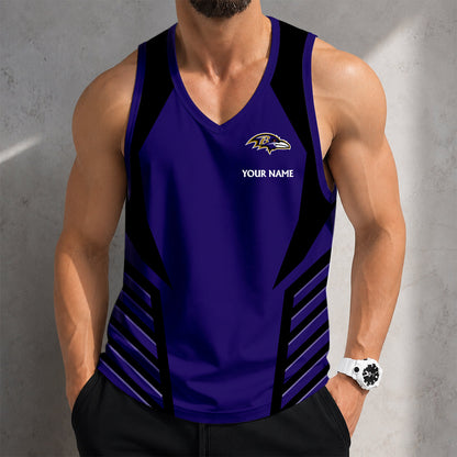LIMITED EDITION - NEW CUSTOMIZED NFL28 BTR BALTIMORE RAVENS TANK TOP