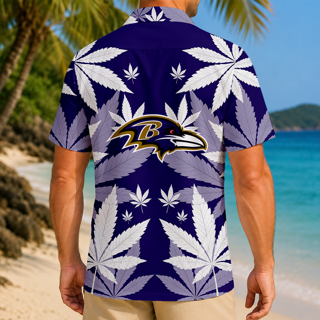 FINAL SALE - NEW CUSTOMIZED NFL28 BTR BALTIMORE RAVENS UNISEX HAWAIIAN SHIRT