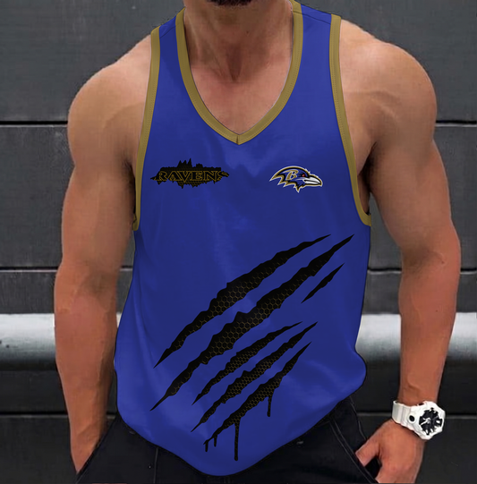 LIMITED EDITION - NEW CUSTOMIZED NFL28 BTR BALTIMORE RAVENS UNISEX TANK TOP
