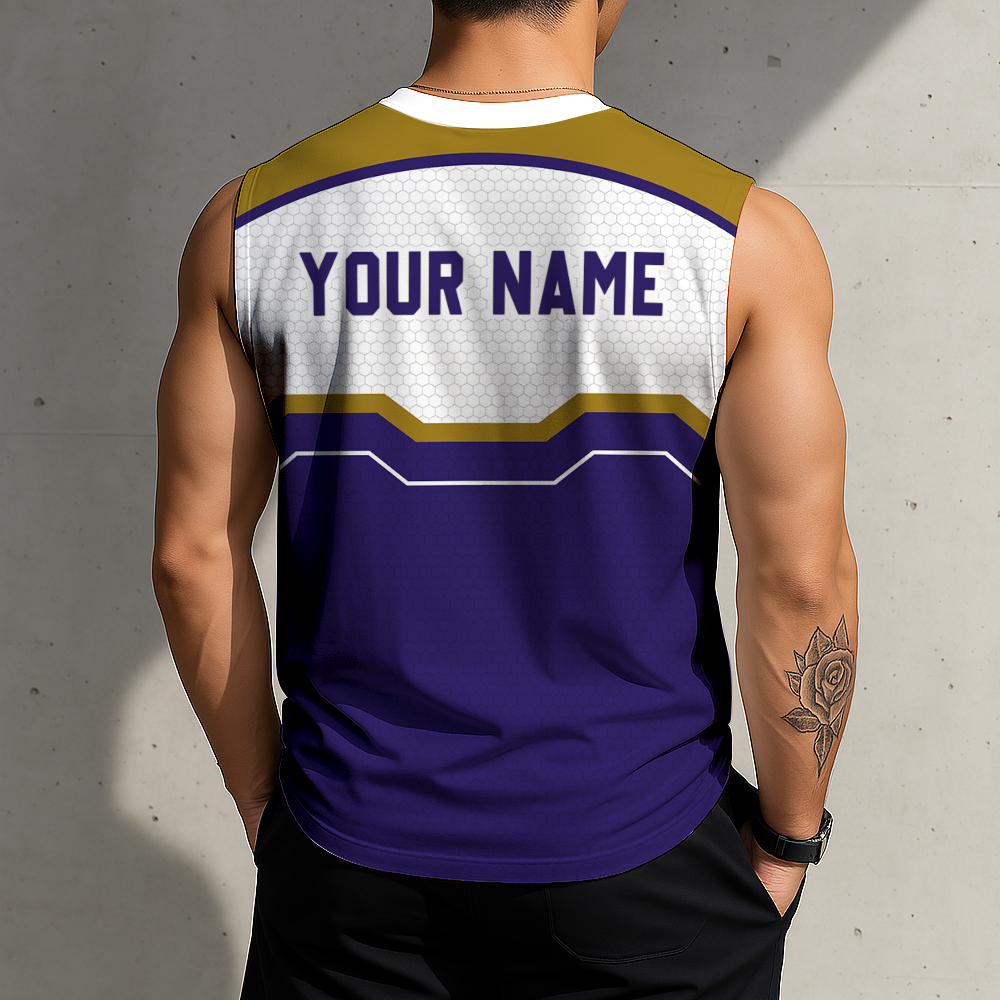 FINAL SALE - NEW CUSTOMIZED NFL28 BTR BALTIMORE RAVENS MEN'S GYM SHIRT