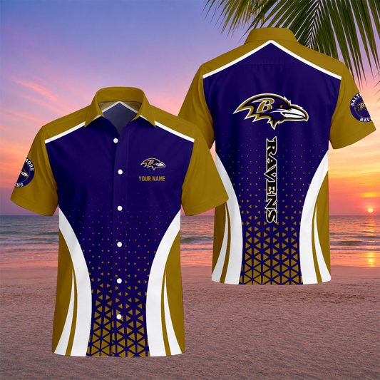 VIRAL EDITION - NEW CUSTOMIZED NFL28 BTR BALTIMORE RAVENS UNISEX HAWAIIAN SHIRT