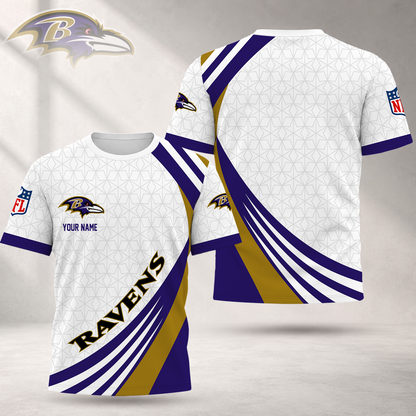 FINAL SALE - NEW CUSTOMIZED NFL28 BTR BALTIMORE RAVENS T-SHIRT, POLO SHIRT, ZIP POLO SHIRT, SWEATSHIRT, HOODIE & ZIP HOODIE