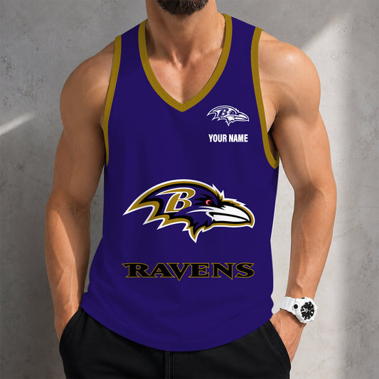 VIRAL EDITION - NEW CUSTOMIZED NFL28 BTR BALTIMORE RAVENS TANK TOP