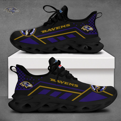 LIMITED EDITION - NEW CUSTOMIZED NFL28 BTR BALTIMORE RAVENS MAX SOUL SHOES