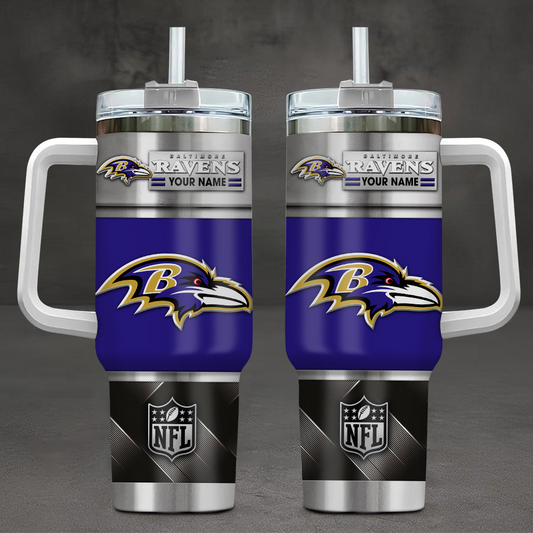 FINAL SALE - NEW CUSTOMIZED NFL28 BTR BALTIMORE RAVENS TUMBLER CUP