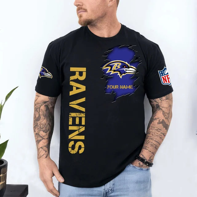 VIRAL EDITION - NEW CUSTOMIZED NFL28 BTR BALTIMORE RAVENS T-SHIRT, POLO SHIRT, ZIP POLO SHIRT, SWEATSHIRT, HOODIE & ZIP HOODIE