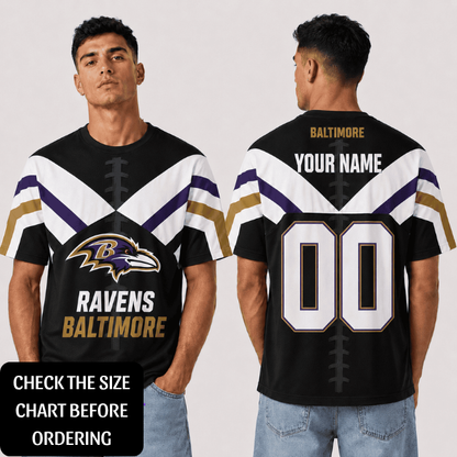 SPECIAL EDITION - NEW CUSTOMIZED NFL28 BTR BALTIMORE RAVENS T-SHIRT, POLO SHIRT, ZIP POLO SHIRT, HOODIE, ZIP HOODIE & SWEATSHIRT