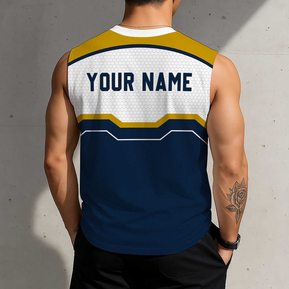 SPECIAL EDITION - NEW CUSTOMIZED NCAA FBS28 NFI NOTRE DAME FIGHTING IRISH MEN'S GYM SHIRT