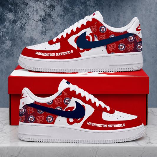 VIRAL EDITION - NEW CUSTOMIZED MLB28 WNS WASHINGTON NATIONALS AF1 SHOES