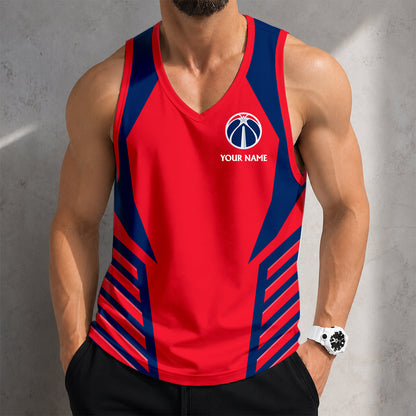 SPECIAL EDITION - NEW CUSTOMIZED NBA28 WWI WASHINGTON WIZARDS MEN'S TANK TOP