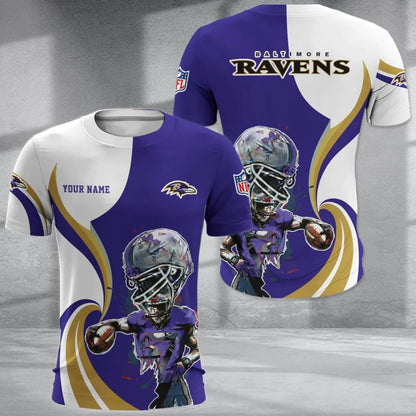 SPECIAL EDITION - NEW CUSTOMIZED NFL28 BTR BALTIMORE RAVENS T-SHIRT, POLO SHIRT, ZIP POLO SHIRT, SWEATSHIRT, HOODIE & ZIP HOODIE
