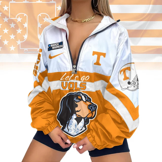 LIMITED EDITION - NEW CUSTOMIZED MAM NCAA28 TNV TN VOLUNTEERS V-NECK ZIPPER JACKET