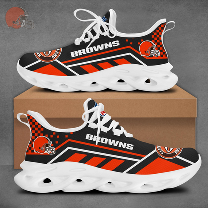 LIMITED EDITION - NEW CUSTOMIZED NFL29 CLB CLEVELAND BROWNS MAX SOUL SHOES