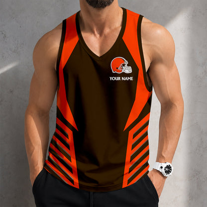 LIMITED EDITION - NEW CUSTOMIZED NFL29 CLB CLEVELAND BROWNS TANK TOP