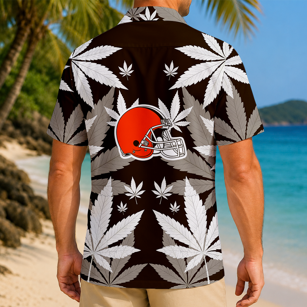 FINAL SALE - NEW CUSTOMIZED NFL29 CLB CLEVELAND BROWNS UNISEX HAWAIIAN SHIRT