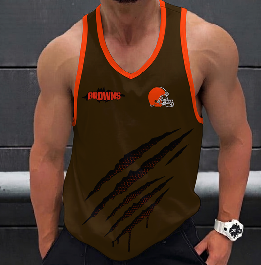LIMITED EDITION - NEW CUSTOMIZED NFL29 CLB CLEVELAND BROWNS UNISEX TANK TOP