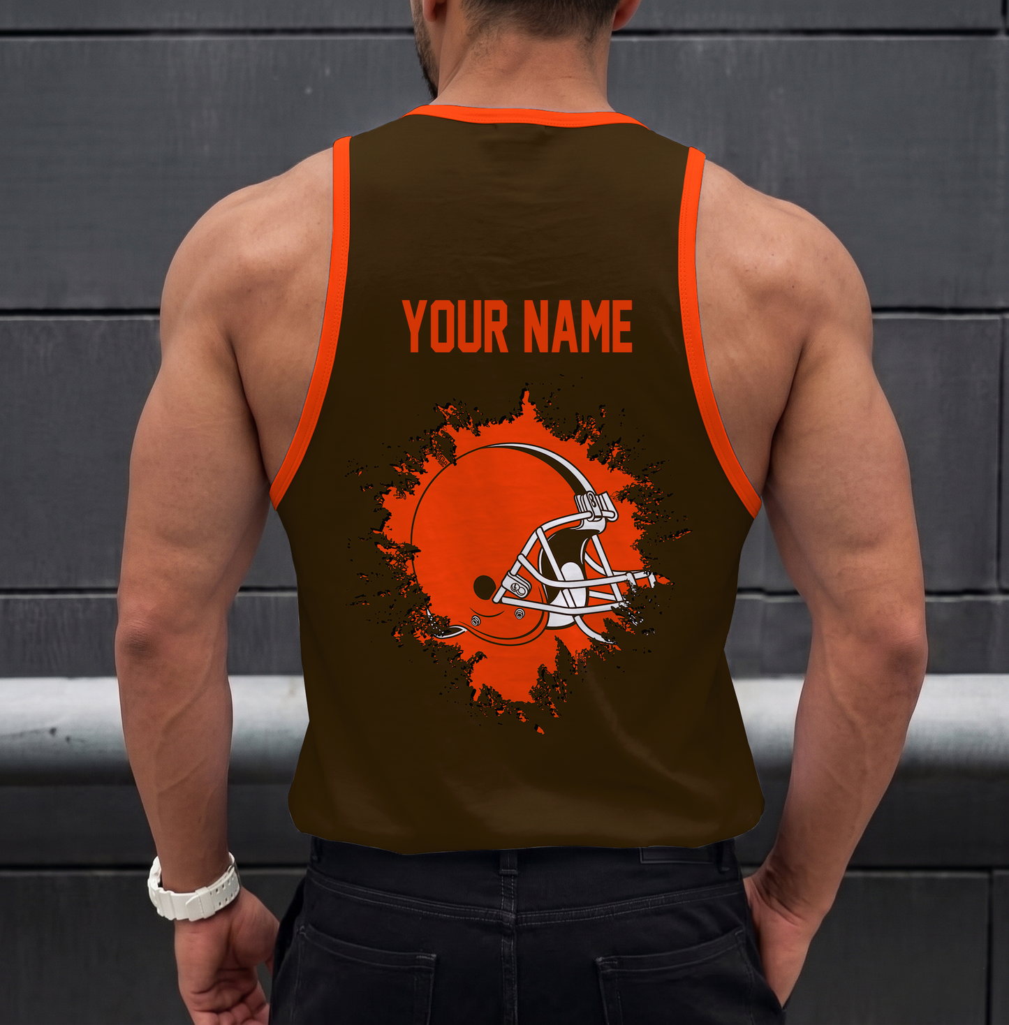 LIMITED EDITION - NEW CUSTOMIZED NFL29 CLB CLEVELAND BROWNS UNISEX TANK TOP