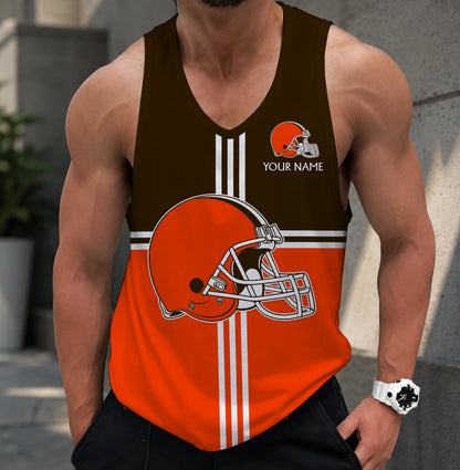 LIMITED EDITION - NEW CUSTOMIZED NFL29 CLB CLEVELAND BROWNS TANK TOP
