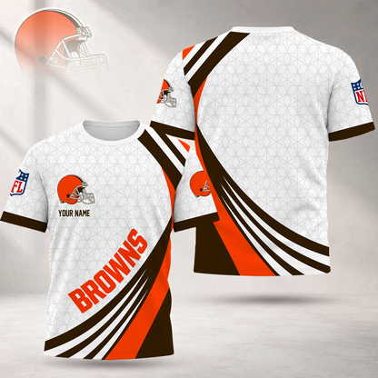 FINAL SALE - NEW CUSTOMIZED NFL29 CLB CLEVELAND BROWNS T-SHIRT, POLO SHIRT, ZIP POLO SHIRT, SWEATSHIRT, HOODIE & ZIP HOODIE
